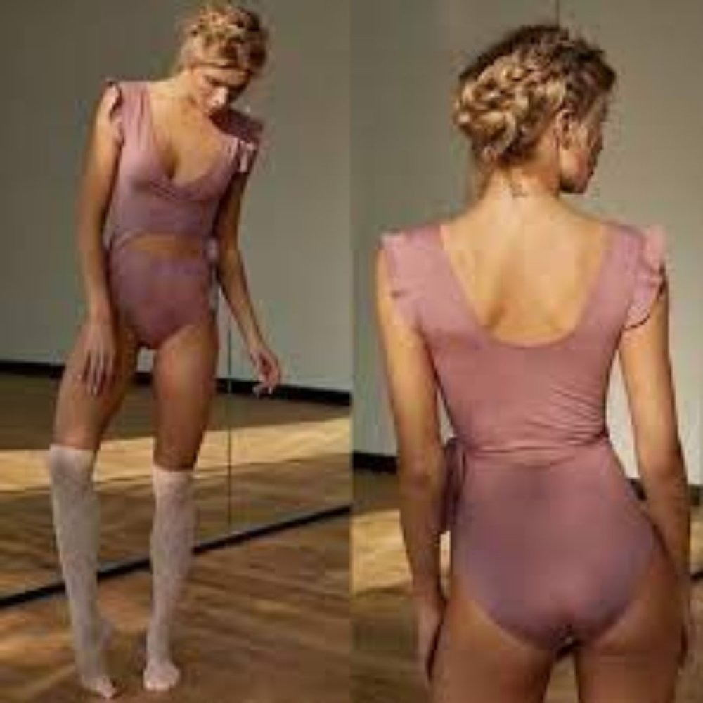 nwt m free people movement leotard yoga ballet